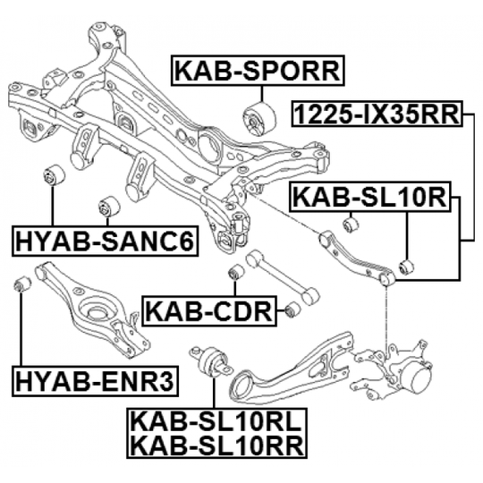 1225-IX35RR - Track Control Arm 