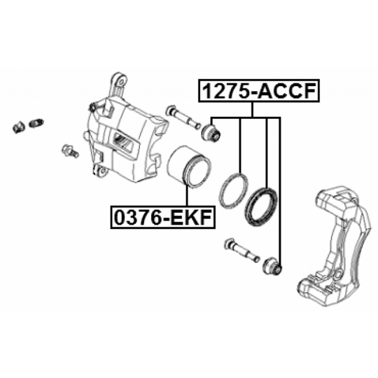 1275-ACCF - Repair Kit, brake caliper 