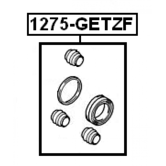 1275-GETZF - Korjaussarja, jarrusatula 