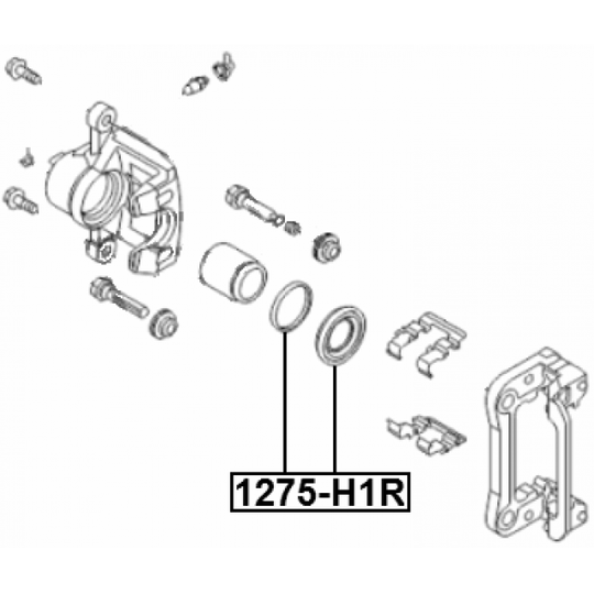 1275-H1R - Repair Kit, brake caliper 