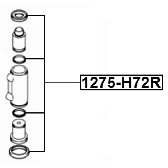 1275-H72R - Repair Kit, brake caliper 