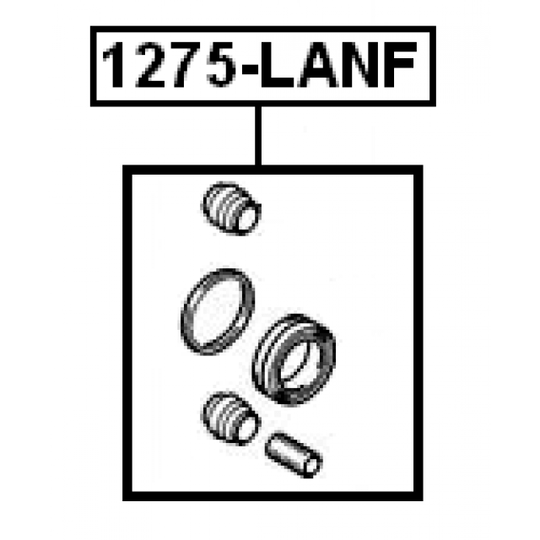 1275-LANF - Remondikomplekt, Pidurisadul 