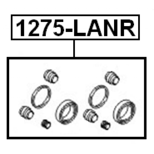 1275-LANR - Remondikomplekt, Pidurisadul 