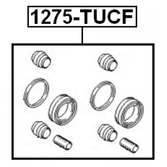 1275-TUCF - Repair Kit, brake caliper 