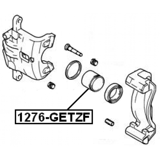 1276-GETZF - Piston, brake caliper 