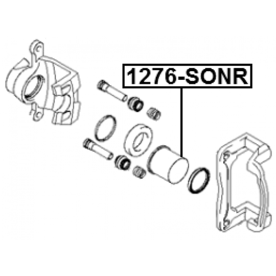 1276-SONR - Piston, brake caliper 