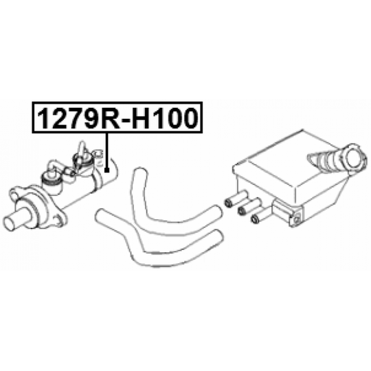 1279R-H100 - Reparationssats,hjulbromscylinder 