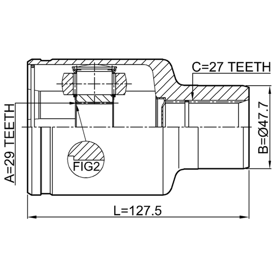 1411-ACT4WD - Joint Kit, drive shaft 