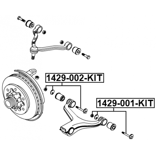 1429-001-KIT - Inställningsskruv, camber 