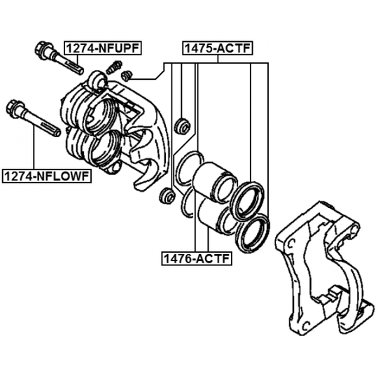 1475-ACTF - Repair Kit, brake caliper 