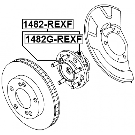 1482G-REXF - Wheel Hub 