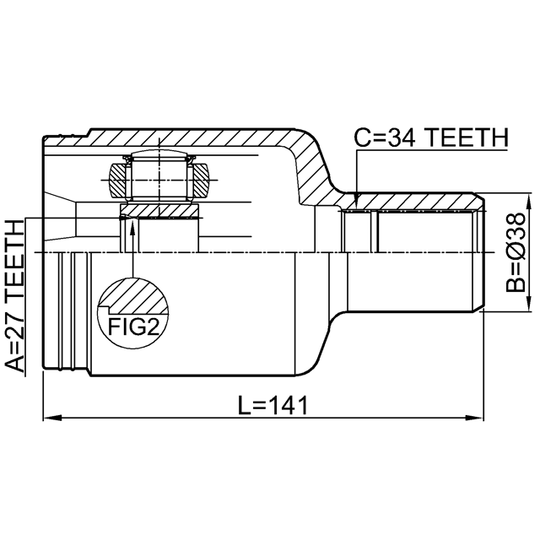 1611-221FLH - Joint Kit, drive shaft 