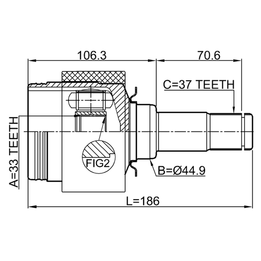 1611-251LH - Joint Kit, drive shaft 