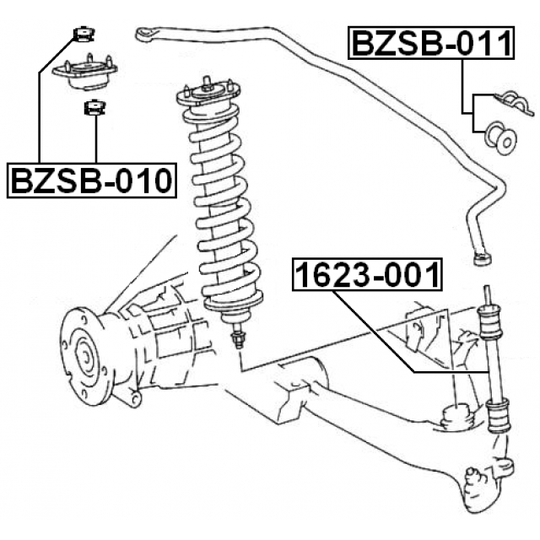 1623-001 - Rod/Strut, stabiliser 