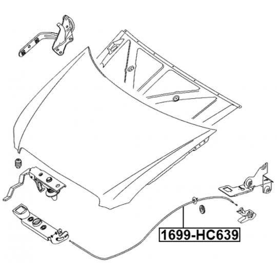 1699-HC639 - Bonnet Cable 