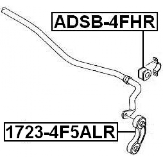 1723-4F5ALR - Rod/Strut, stabiliser 