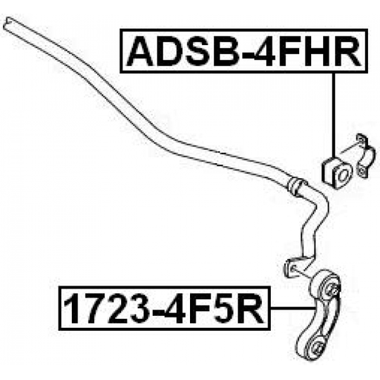 1723-4F5R - Rod/Strut, stabiliser 