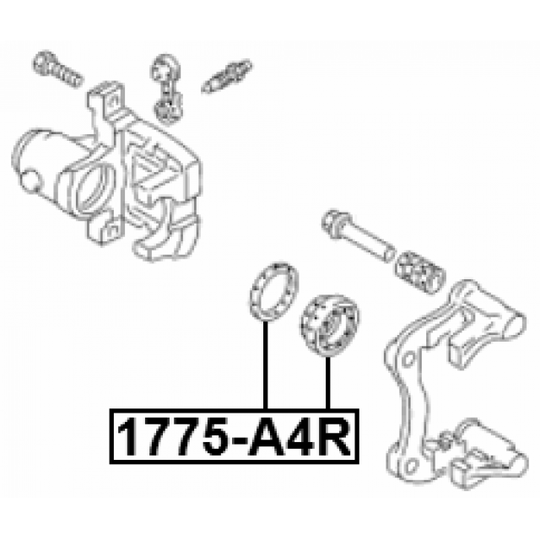 1775-A4R - Remondikomplekt, Pidurisadul 