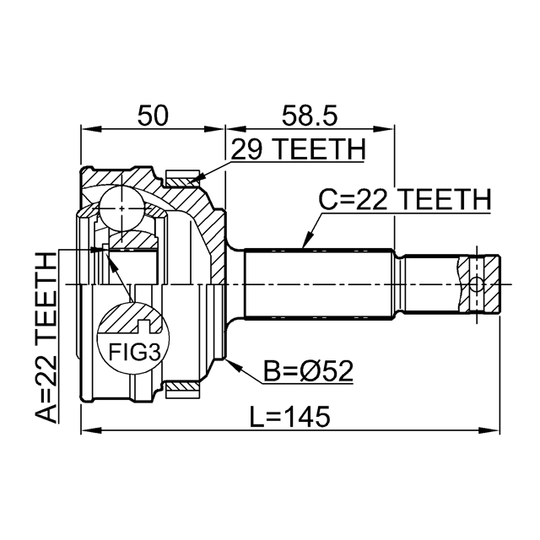 1810-175A29 - Joint Kit, drive shaft 