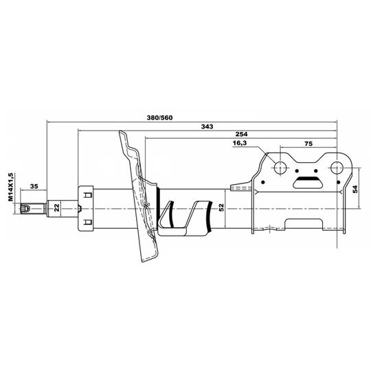 18110-001FR - Stötdämpare 