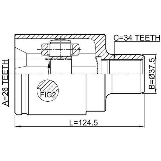 1811-A17DRH - Joint Kit, drive shaft 