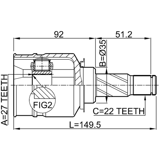 1811-Z14 - Joint Kit, drive shaft 