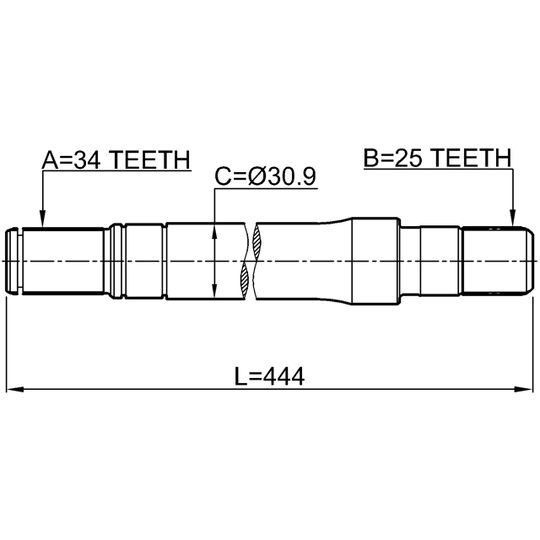 1812-A17DTRH - Vetoakseli 