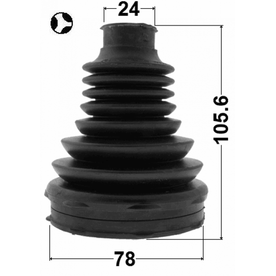 1815-ASJT - Bellow Set, drive shaft 