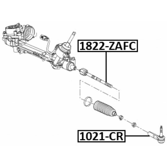 1822-ZAFC - Tie Rod Axle Joint 