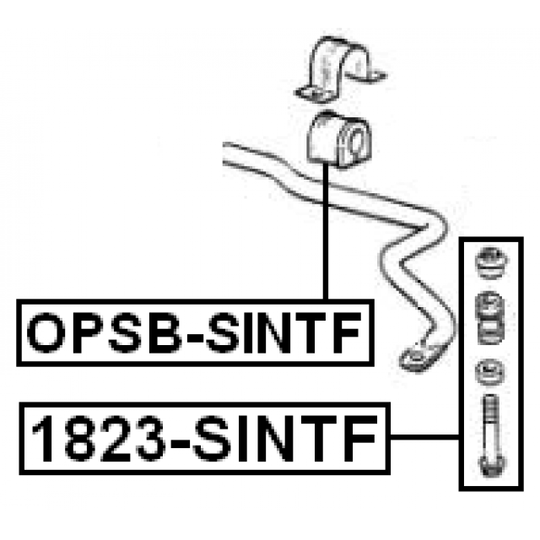 1823-SINTF - Rod/Strut, stabiliser 