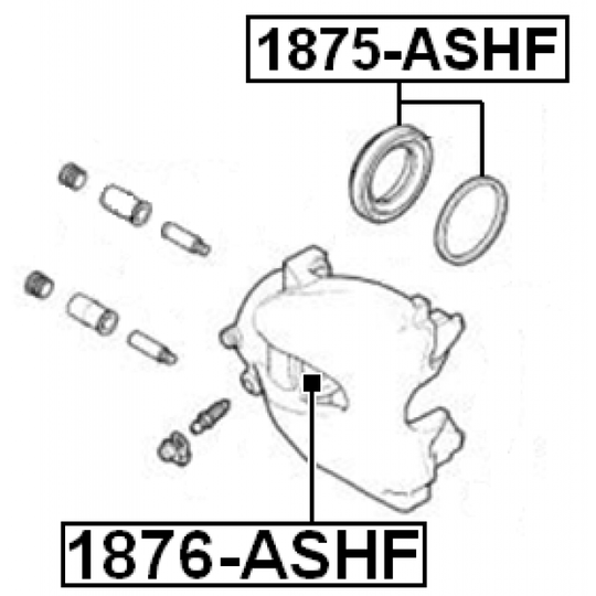 1875-ASHF - Korjaussarja, jarrusatula 