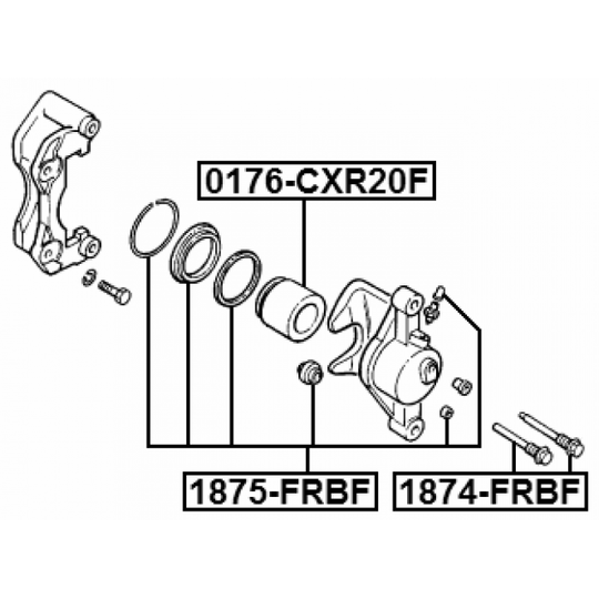 1875-FRBF - Repair Kit, brake caliper 