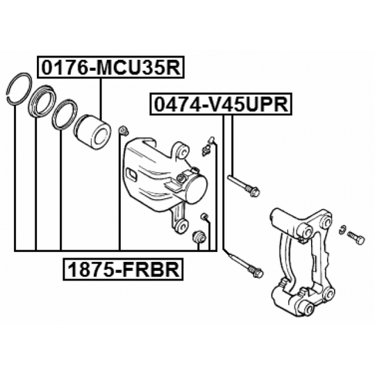 1875-FRBR - Repair Kit, brake caliper 
