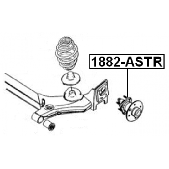 1882-ASTR - Pyörän napa 