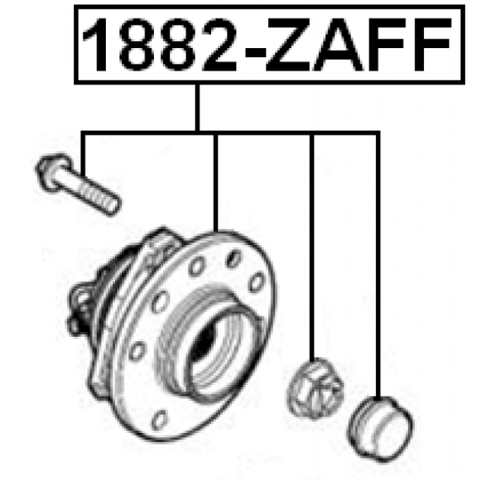 1882-ZAFF - Pyörän napa 