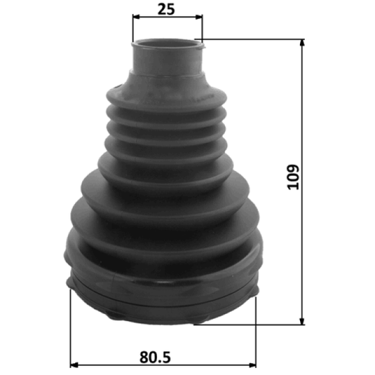 1915P-F25T - Bellow Set, drive shaft 