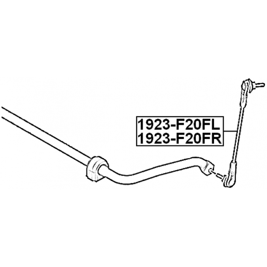 1923-F20FR - Rod/Strut, stabiliser 