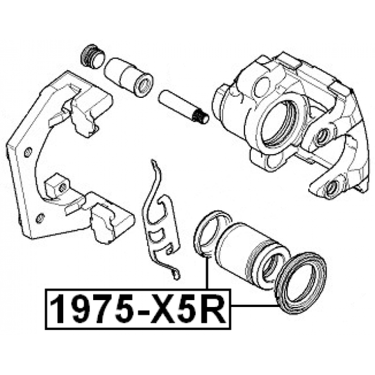 1975-X5R - Repair Kit, brake caliper 
