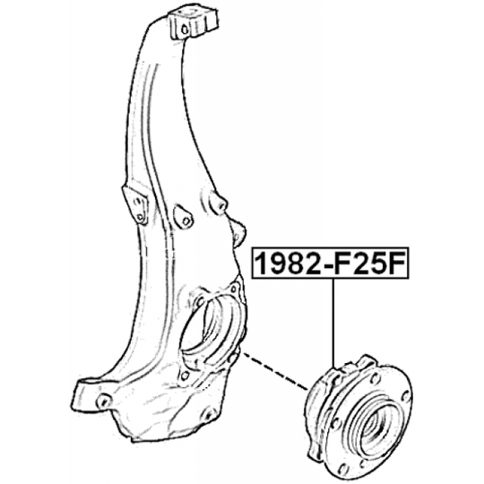 1982-F25F - Wheel Hub 