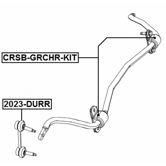 2023-DURR - Rod/Strut, stabiliser 