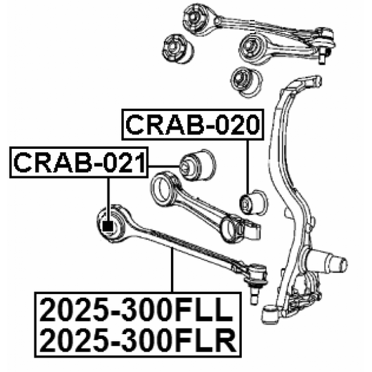 2025-300FLR - Track Control Arm 