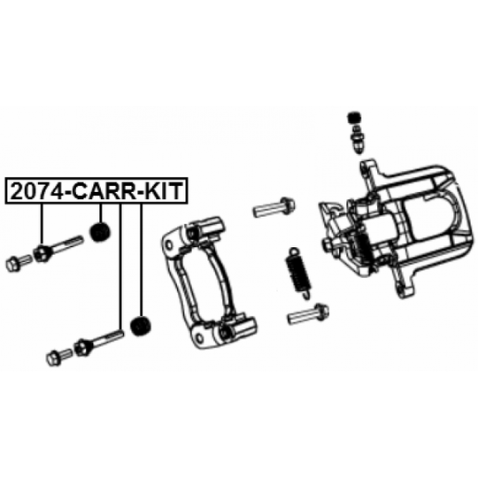 2074-CARR-KIT - Guide Bolt, brake caliper 