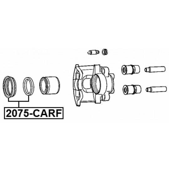 2075-CARF - Remondikomplekt, Pidurisadul 