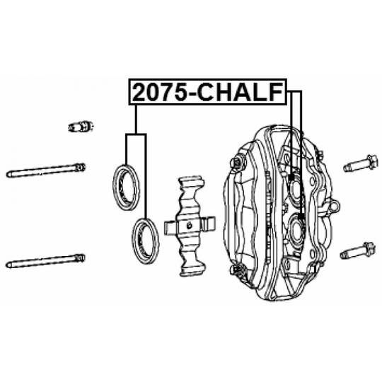 2075-CHALF - Repair Kit, brake caliper 