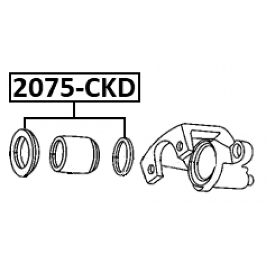 2075-CKDR - Repair Kit, brake caliper 
