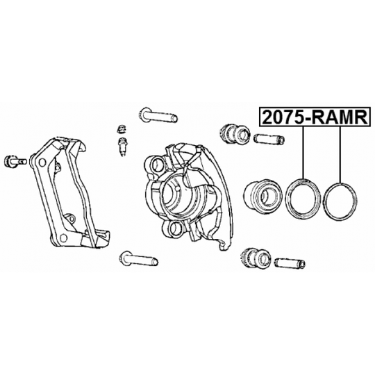 2075-RAMR - Repair Kit, brake caliper 