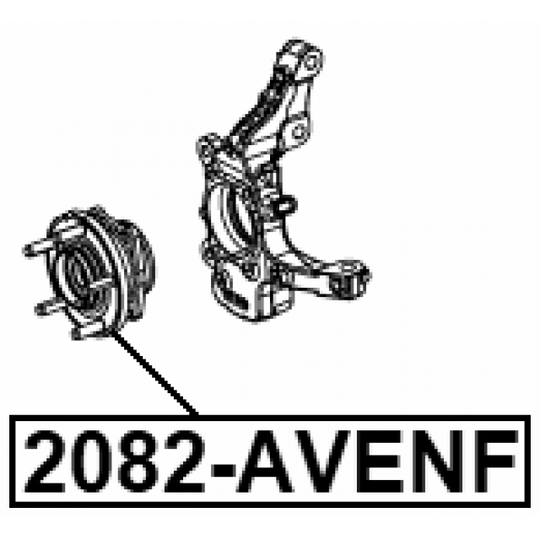 2082-AVENF - Pyörän napa 