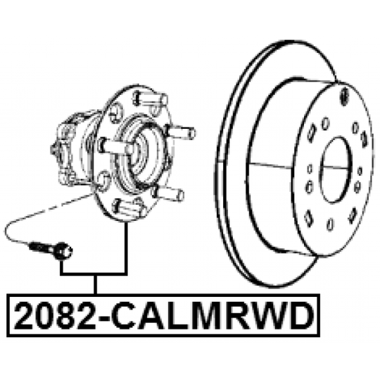 2082-CALMRWD - Wheel Hub 