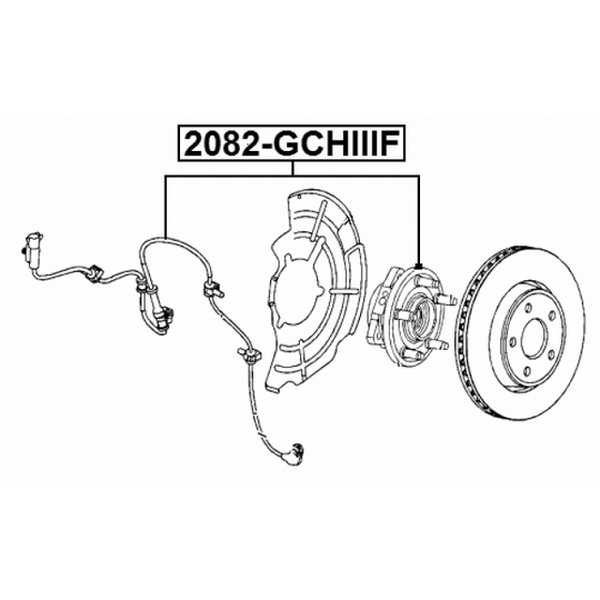 2082-GCHIIIF - Wheel Hub 