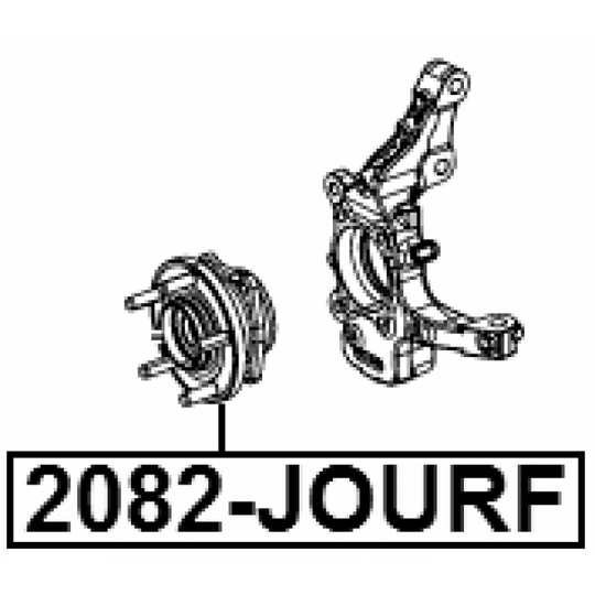 2082-JOURF - Wheel Hub 